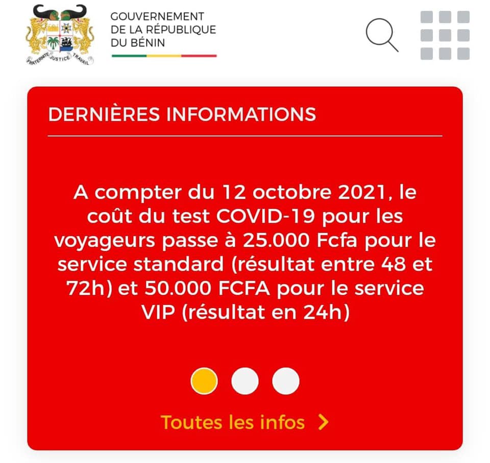 Baisse des coûts des tests COVID19